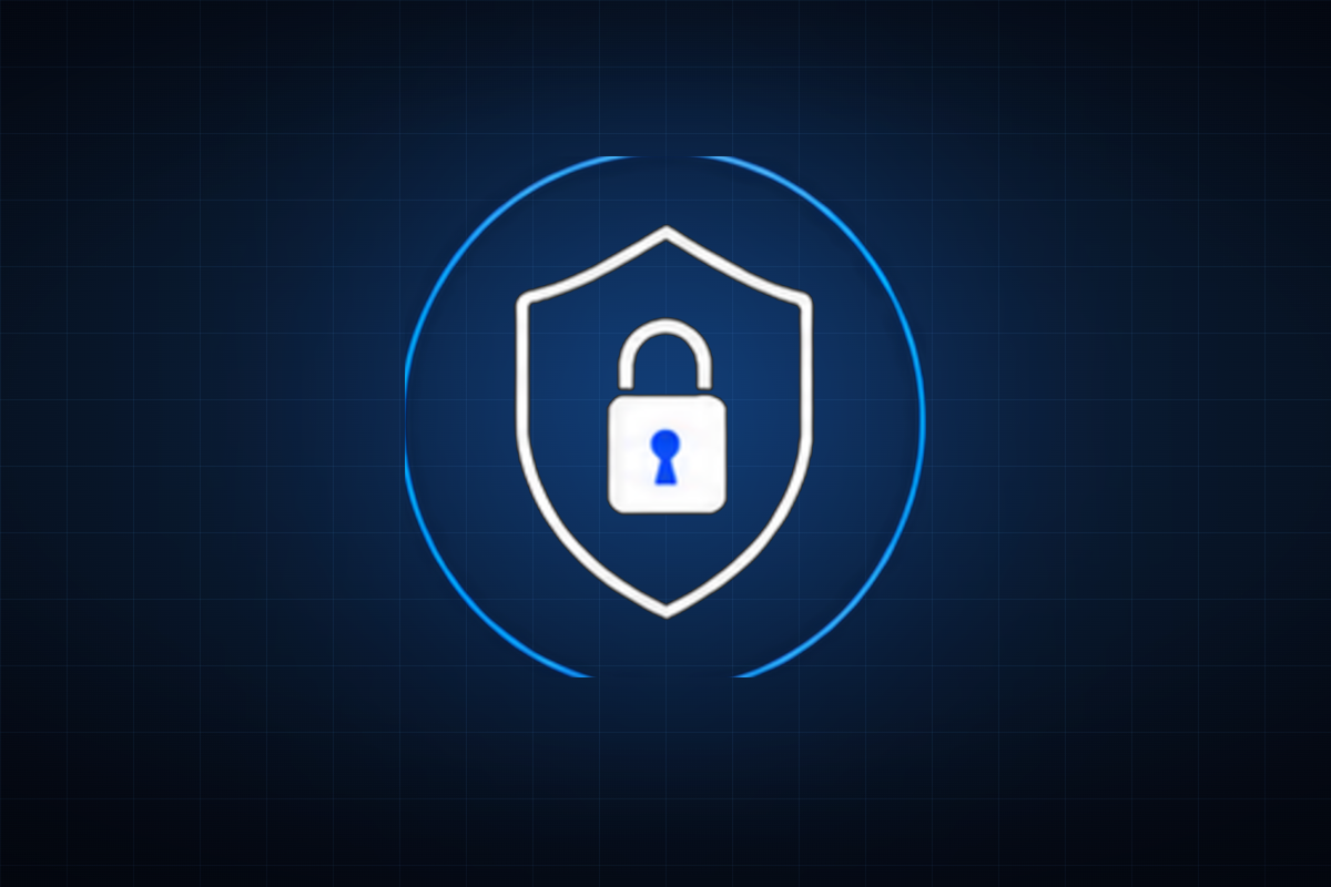Escudo con candado, símbolo de la seguridad digital de Daf